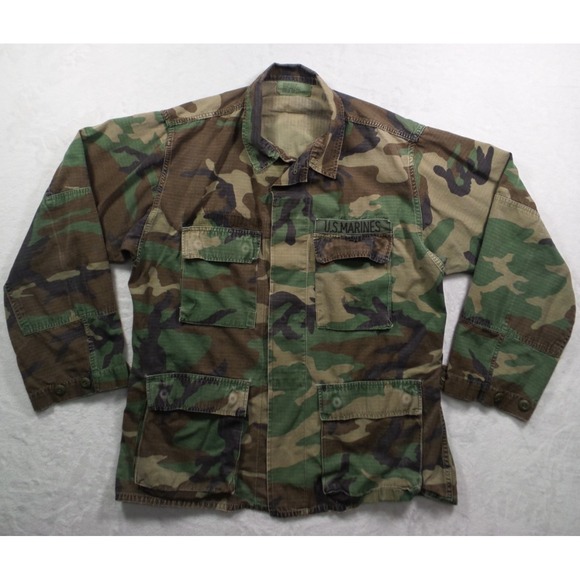 Terry Manufacturing Other - Military Coat Mens Size Medium Regular Green Woodland Camo BDU Combat Marines